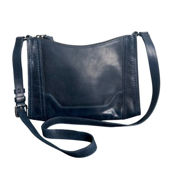 Frye Melissa Leather Crossbody In Blue